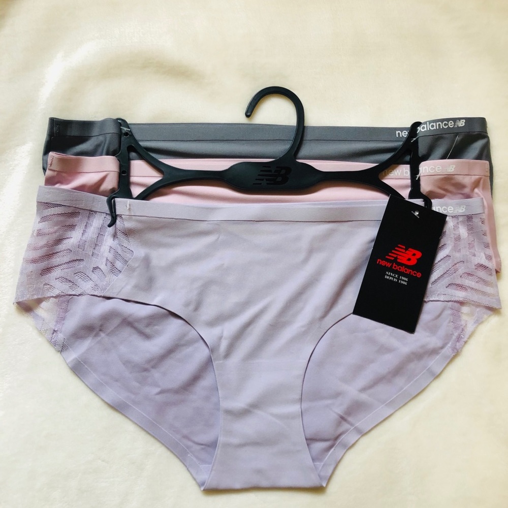 New balance Hipster 3 packs Sz S Peach/Silver/Gray